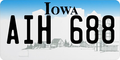 IA license plate AIH688