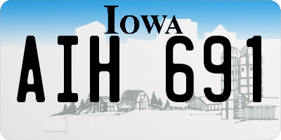 IA license plate AIH691