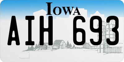 IA license plate AIH693
