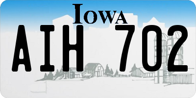IA license plate AIH702