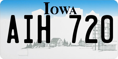 IA license plate AIH720
