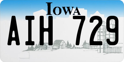 IA license plate AIH729