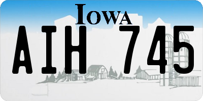 IA license plate AIH745