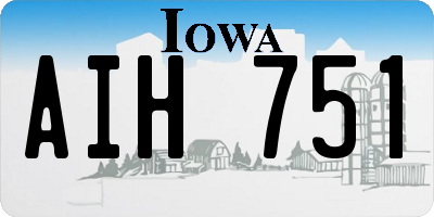 IA license plate AIH751