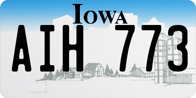 IA license plate AIH773