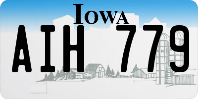 IA license plate AIH779