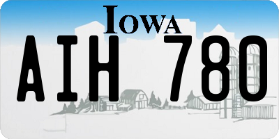 IA license plate AIH780