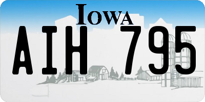 IA license plate AIH795