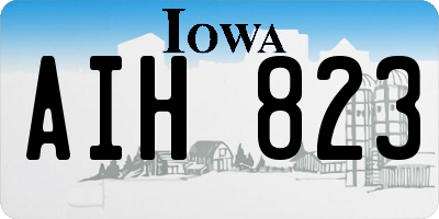 IA license plate AIH823