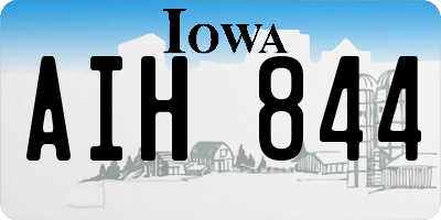 IA license plate AIH844