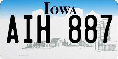 IA license plate AIH887