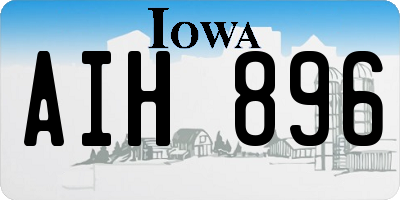 IA license plate AIH896