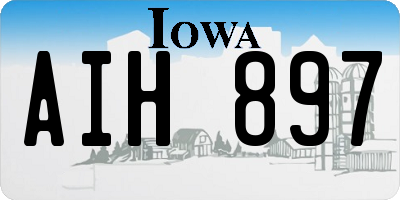 IA license plate AIH897