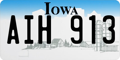 IA license plate AIH913