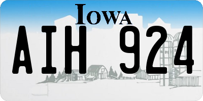IA license plate AIH924
