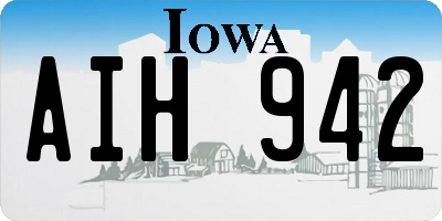 IA license plate AIH942
