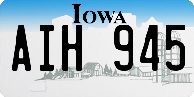 IA license plate AIH945