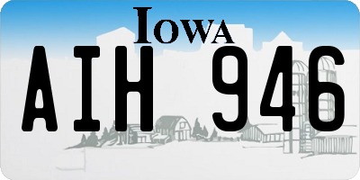 IA license plate AIH946