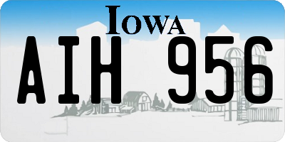 IA license plate AIH956