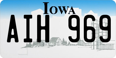 IA license plate AIH969