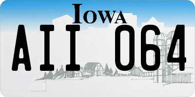 IA license plate AII064