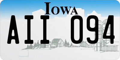 IA license plate AII094