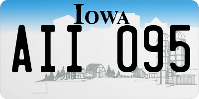 IA license plate AII095