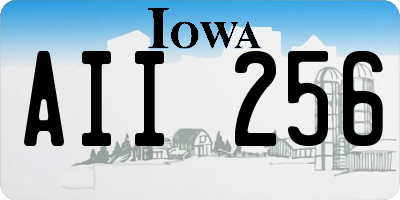 IA license plate AII256