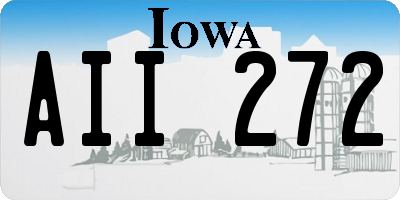 IA license plate AII272