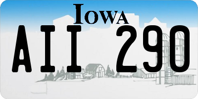 IA license plate AII290