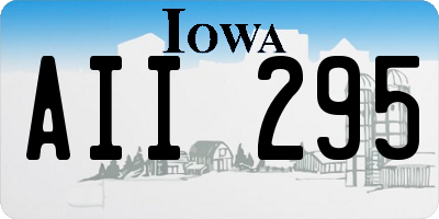 IA license plate AII295