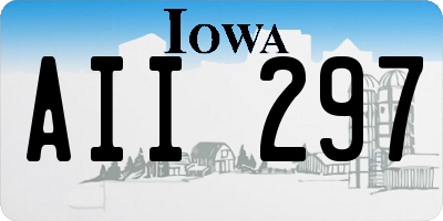 IA license plate AII297