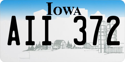 IA license plate AII372