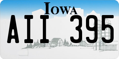 IA license plate AII395