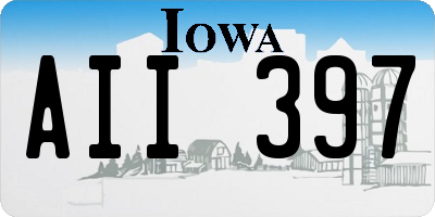 IA license plate AII397
