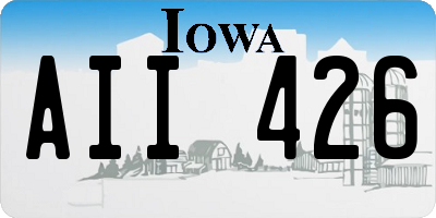 IA license plate AII426