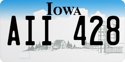 IA license plate AII428
