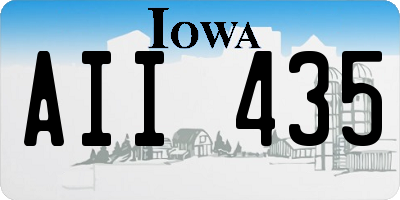 IA license plate AII435