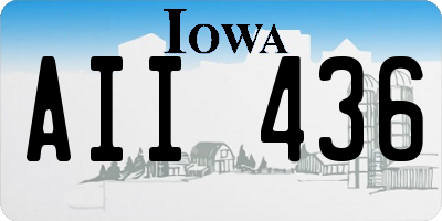 IA license plate AII436