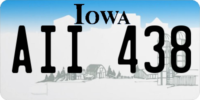 IA license plate AII438