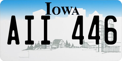 IA license plate AII446