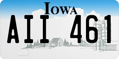 IA license plate AII461
