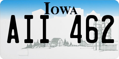 IA license plate AII462