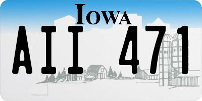 IA license plate AII471