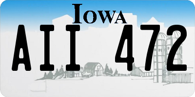 IA license plate AII472