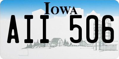 IA license plate AII506