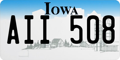 IA license plate AII508
