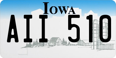 IA license plate AII510