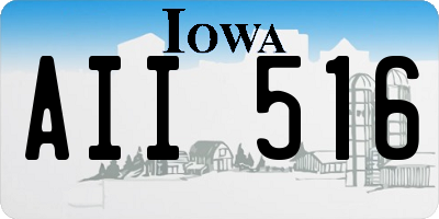 IA license plate AII516