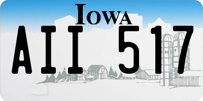 IA license plate AII517